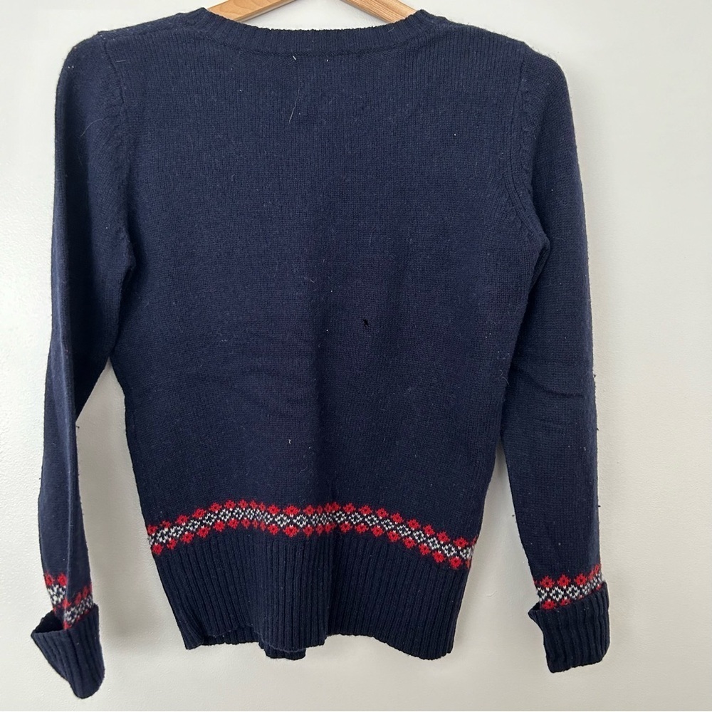 Cambridge Dry Goods lambs wool snowflake sweater S - Picture 2 of 7